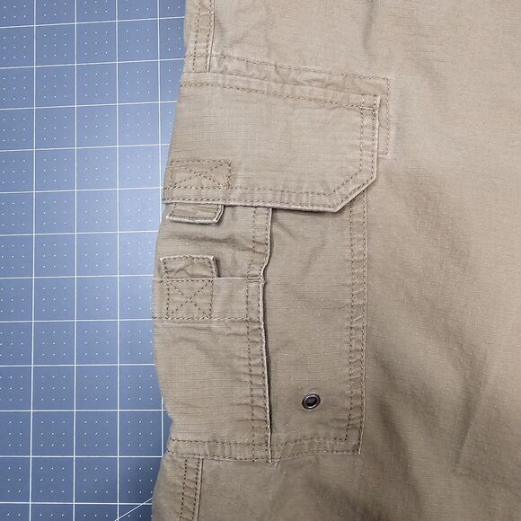 Redhead Cargo Pants 40x30 Fulton Khaki Tan Ripstop Canvas Work Stretch Outdoors - Picture 3 of 16
